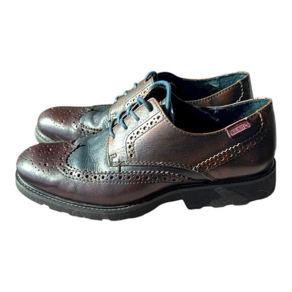 Pikolinos Wingtop Light Weight Brown Blue Leather Sz 39 6.5M/8.5W Oxford Loafers main image 11